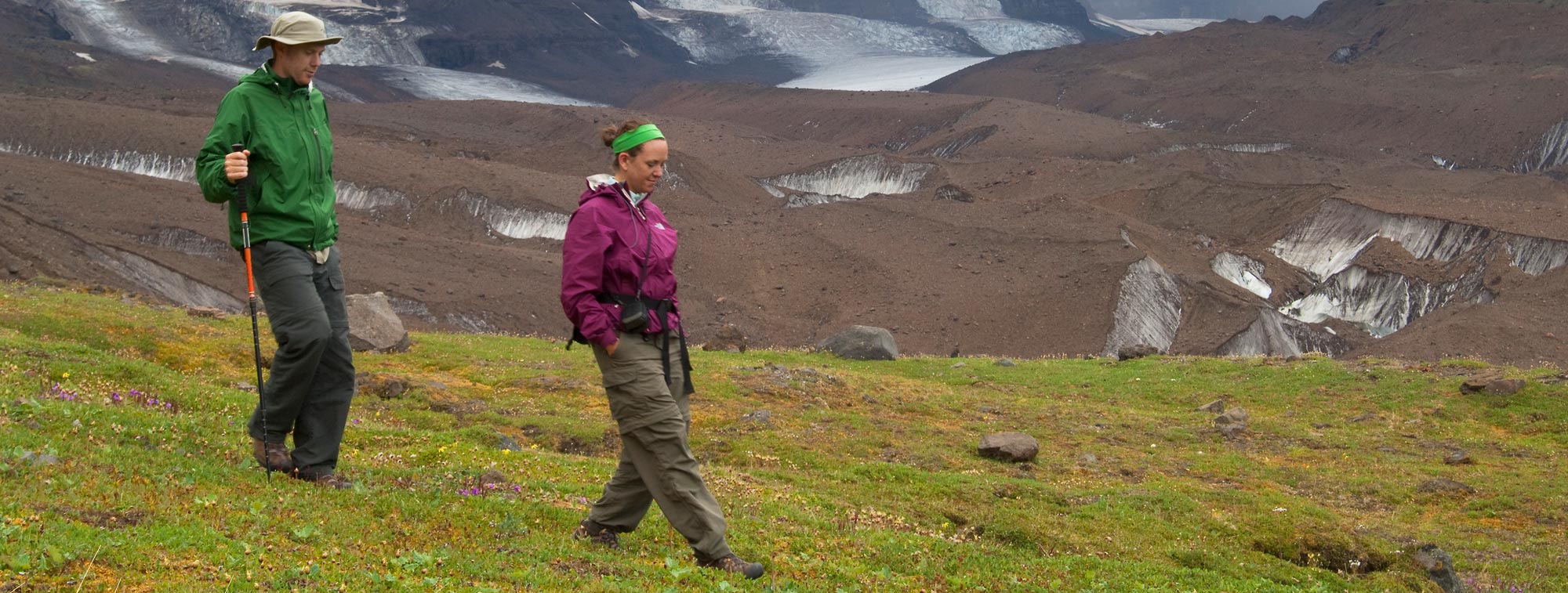 Hiking hole in the wall skolai Pass goat Trail Wrangell-St. Elias National Park Alaska.