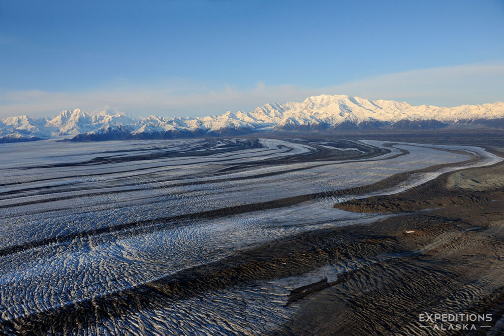 Malaspina Glacier and Mt. Cook near Icy Bay, Wrangell-St. Elias National Park.