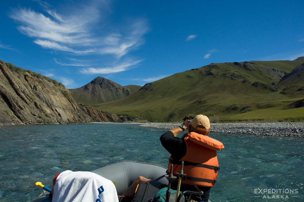 Rafting float trip, Canning River, Arctic National Wildlife Refuge, ANWR, Alaska.