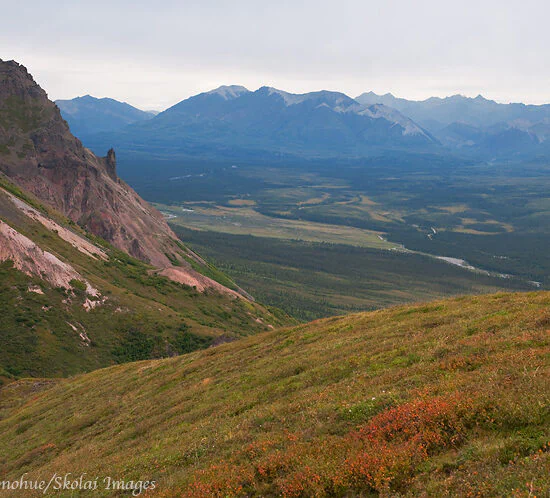 Wrangell Mountains near Nabesna, Wrangell-St. Elias National Park