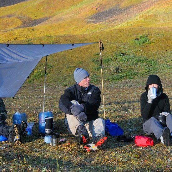 Backpacking gear Alaska tarp.