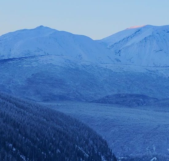 Chugach Mountains in Wrangell-St. Elias National Park, Alaska.