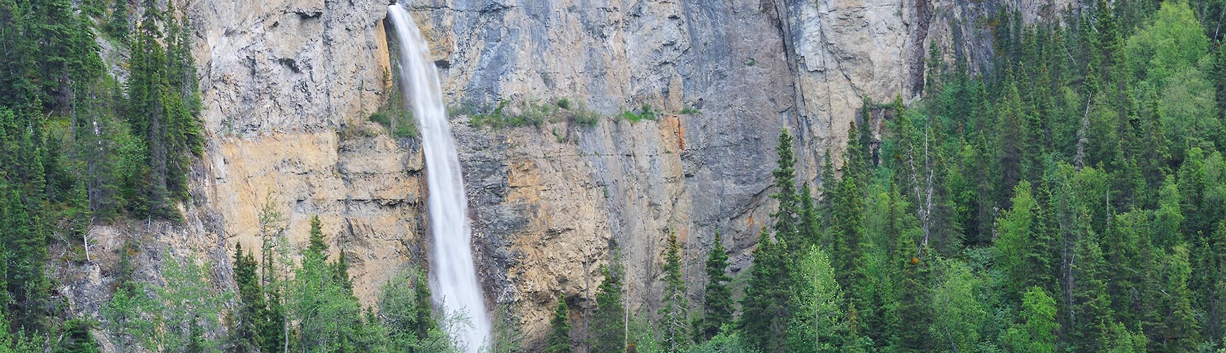 Waterfall Nizina River area Wrangell-St. Elias National Park Alaska.