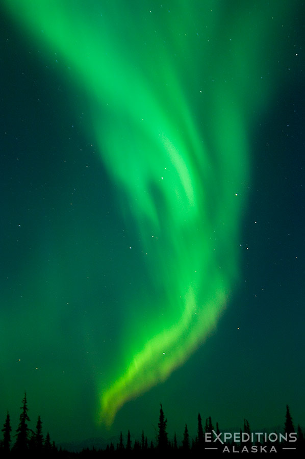 Northern Lights over Wrangell-St. Elias National Park.