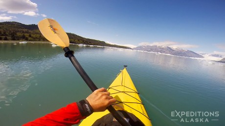 Screen shot of Icy Bay sea kayaking.