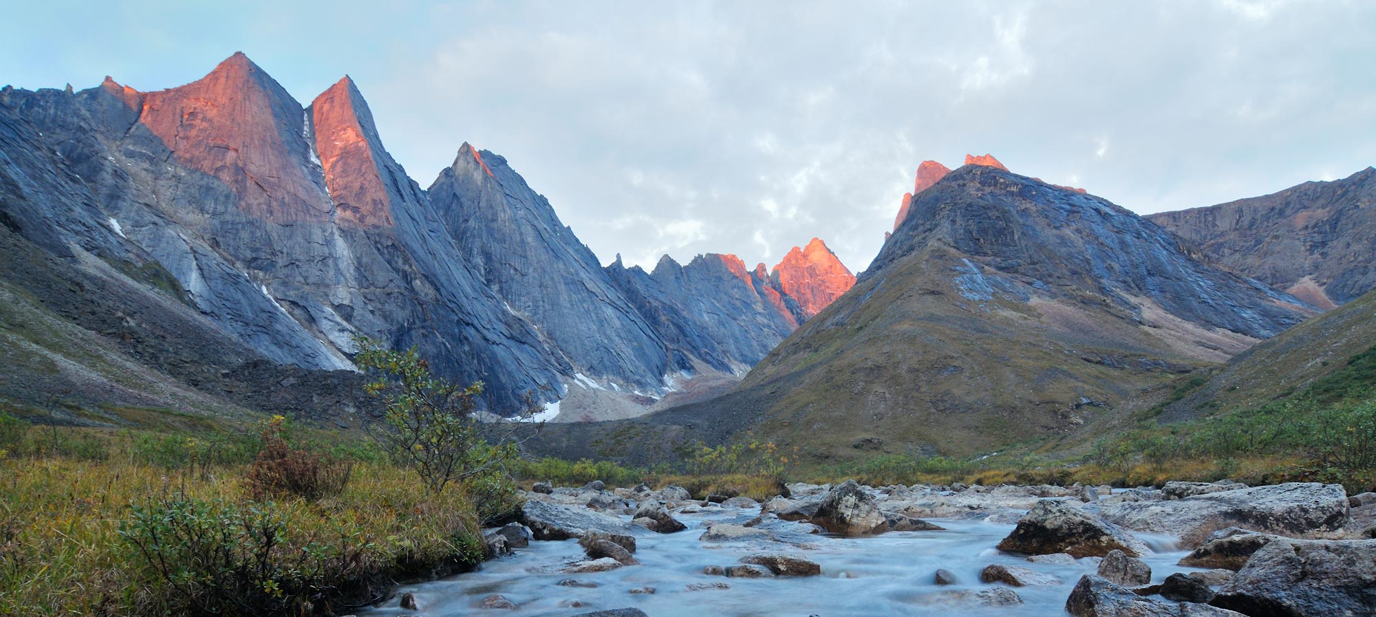 Gates of the Arctic National park hiking trips The Maidens, Arrigetch Peaks.