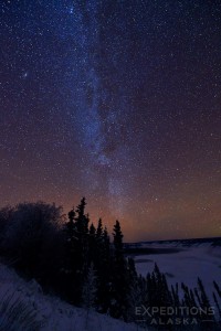 The Milky Way, as seen over the Copper River, Wrangell-St. Elias National Park, Alaska.