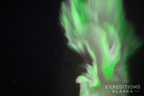 Corona of the aurora borealis, Alaska. Corona of the aurora borealis, Alaska