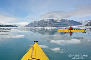 Chuck pauses for a minute in his sea kayak.