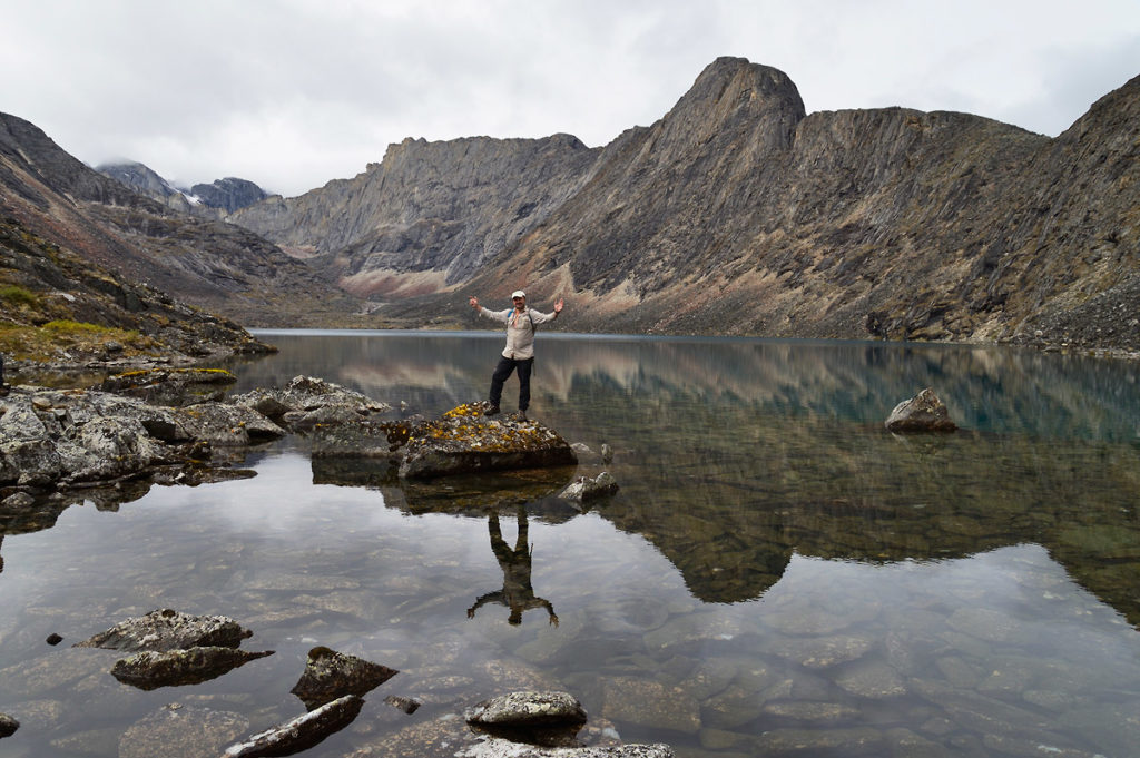 Arrigetch Peaks backpacking trip Carl at Aquarius, Gates of the Arctic National Park.