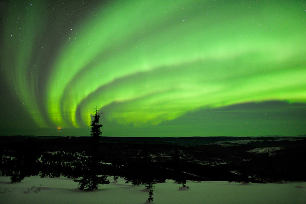 Aurora borealis.