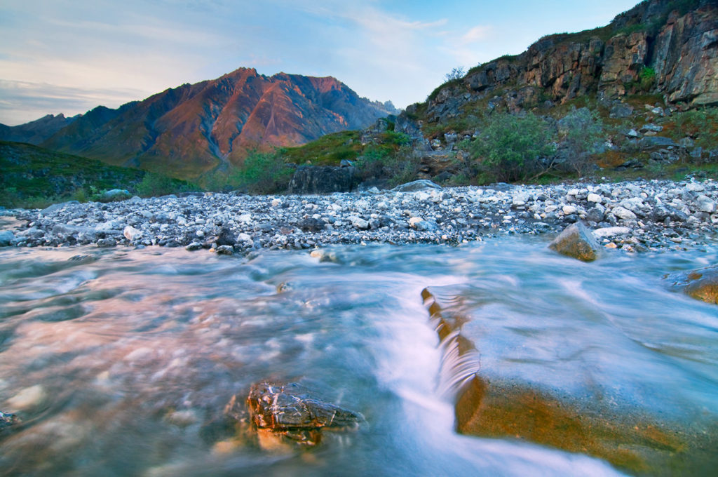 The Brooks Range near Marsh Fork River, ANWR rafting trip, Alaska.