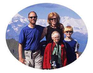 Anne Odland and family backpacking trip Alaska