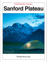 Alaska hiking trip Sanford Plateau Sanford Trip book Cover, Wrangell - St. Elias National Park hiking trips.