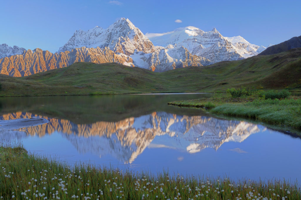 Wrangell mountains near Mt. blackburn, Wrangell-St. Elias National Park, Alaska.