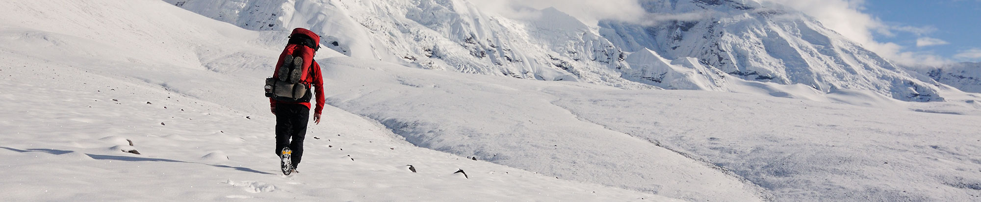 Hiking Mt Jarvis, Wrangell-St. Elias National Park, Alaska.