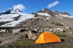 Camped near Iceberg Lake, Wrangell-St. Elias National Park