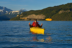 Expeditions Alaska sea kayaking in Icy Bay.