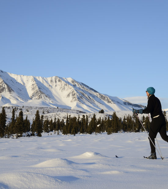 Cross country skiing trip in Wrangell-St. Elias National Park.