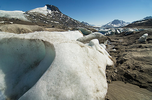 Alaska camping trips Iceberg lake Wrangell-St. Elias National Park.