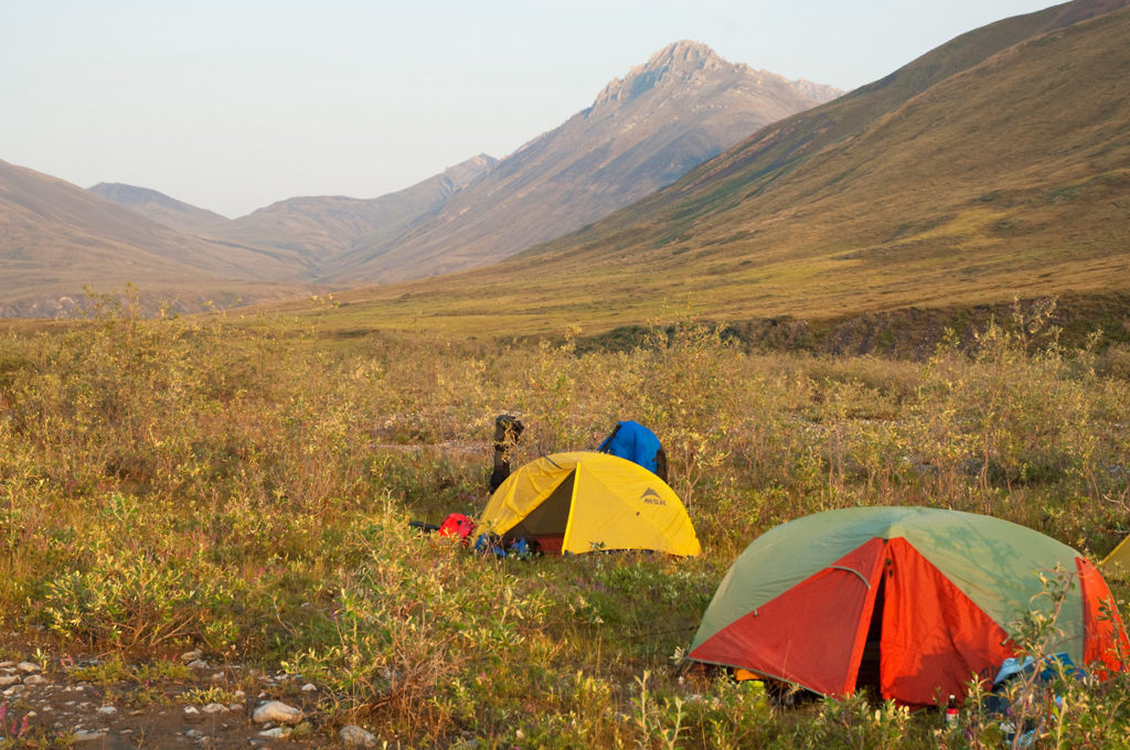 Camping in the Brooks Range of Arctic National Wildlife Refuge Photos, ANWR, Alaska.