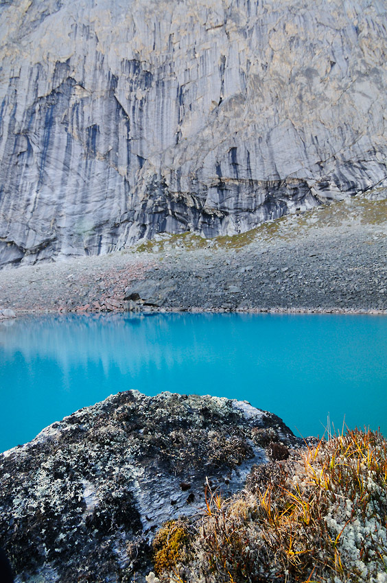 Guides treks in Gates of the Arctic National Park Turquoise alpine tarn in Arrigetch Peaks, gates of the Arctic National Park photos, Alaska.