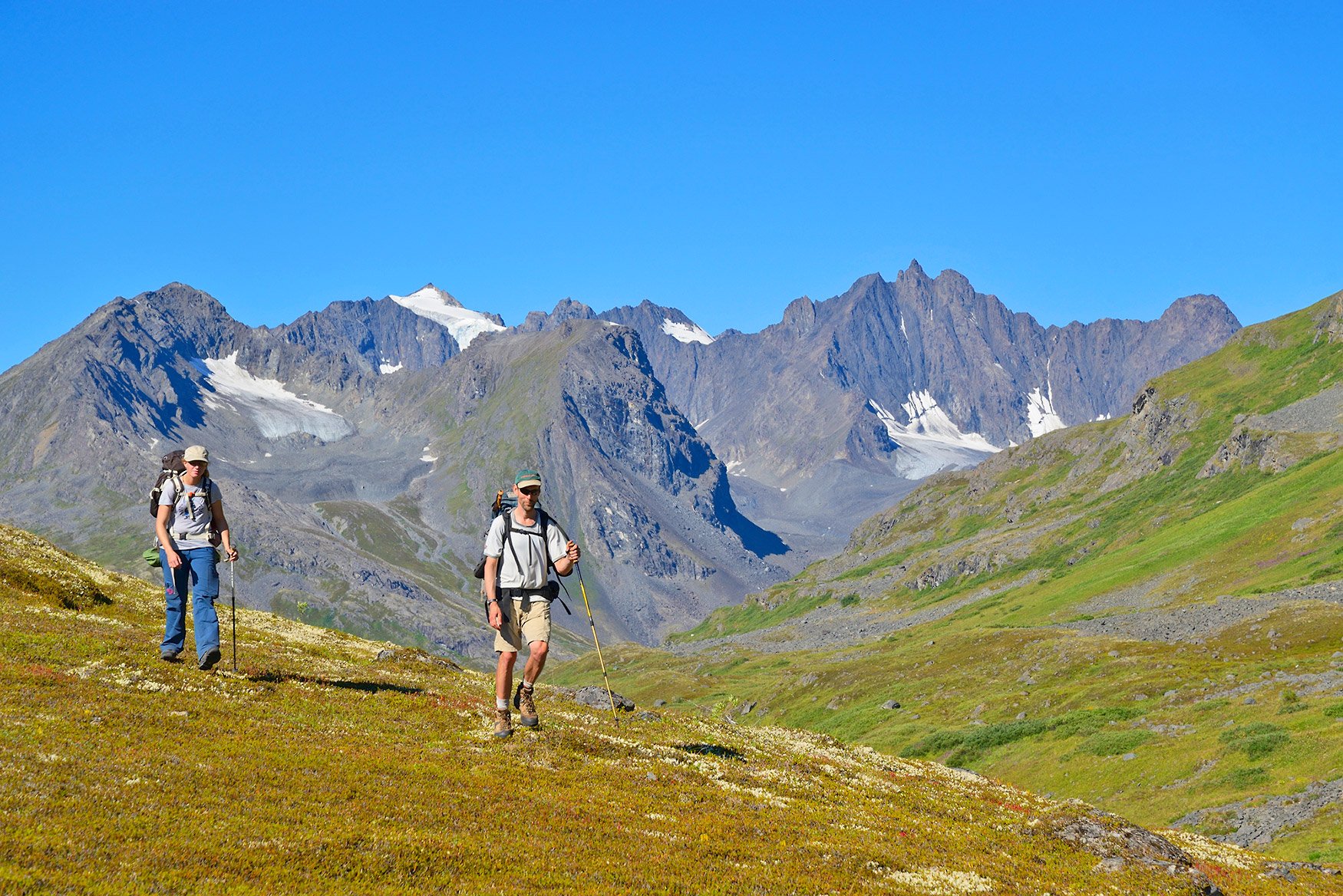 Guided Alaska backpacking trips WrangellSt. Elias National Park Alaska