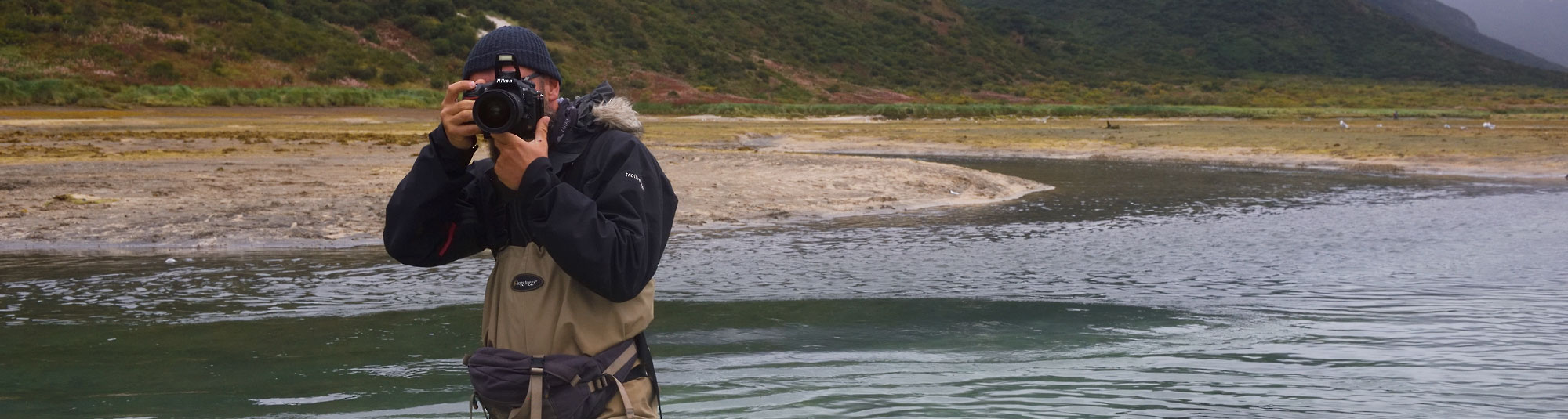 Photographing Katmai.
