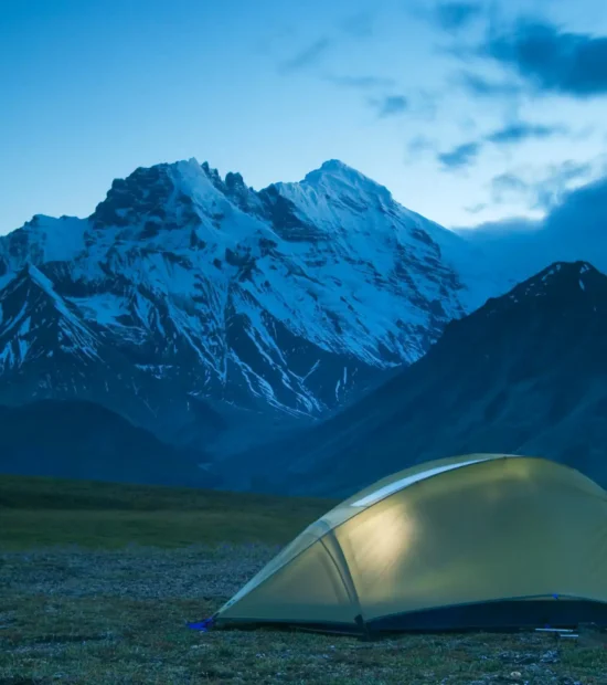 Hiking trip Sanford Plateau Mount Drum photo Wrangell-St. Elias National Park Alaska.