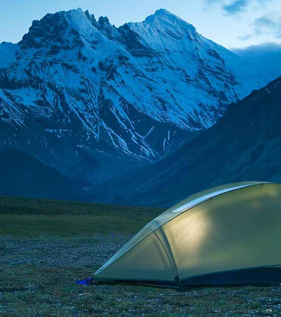 Hiking trip Sanford Plateau Mount Drum photo Wrangell-St. Elias National Park Alaska.