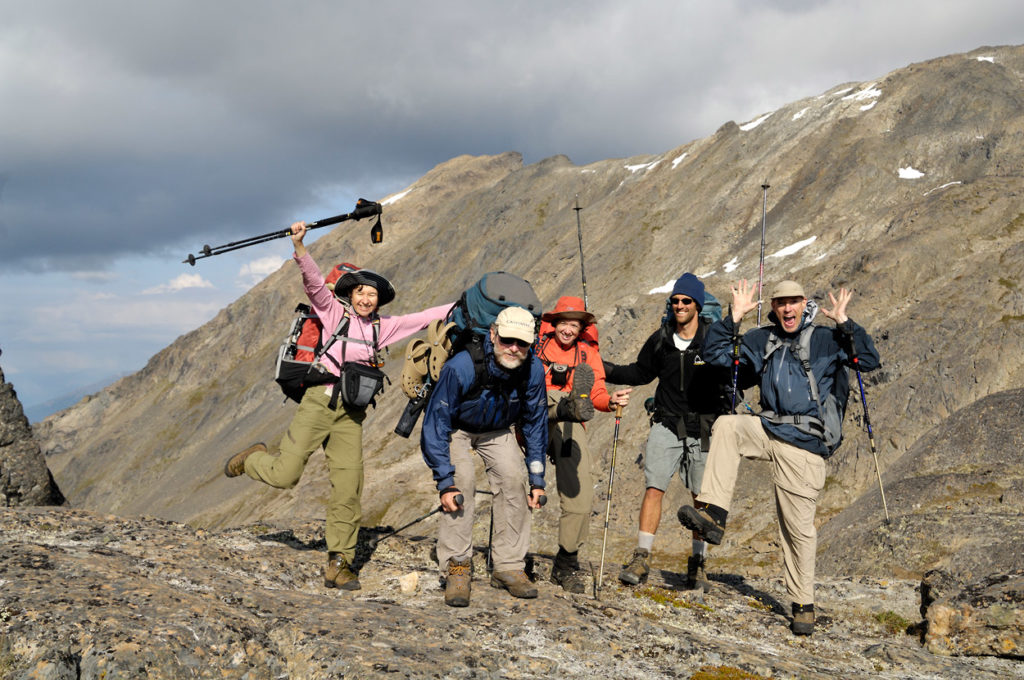 Backpacking trip Bremner Mines to Tebay Lakes, Wrangell-St. Elias National Park, Alaska.
