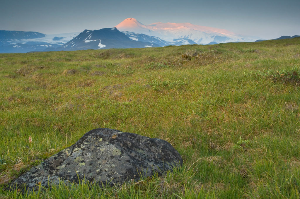 Hiking trips Mt. Sanford Sanford Plateau backpacking trip Wrangell-St. Elias National Park Alaska.