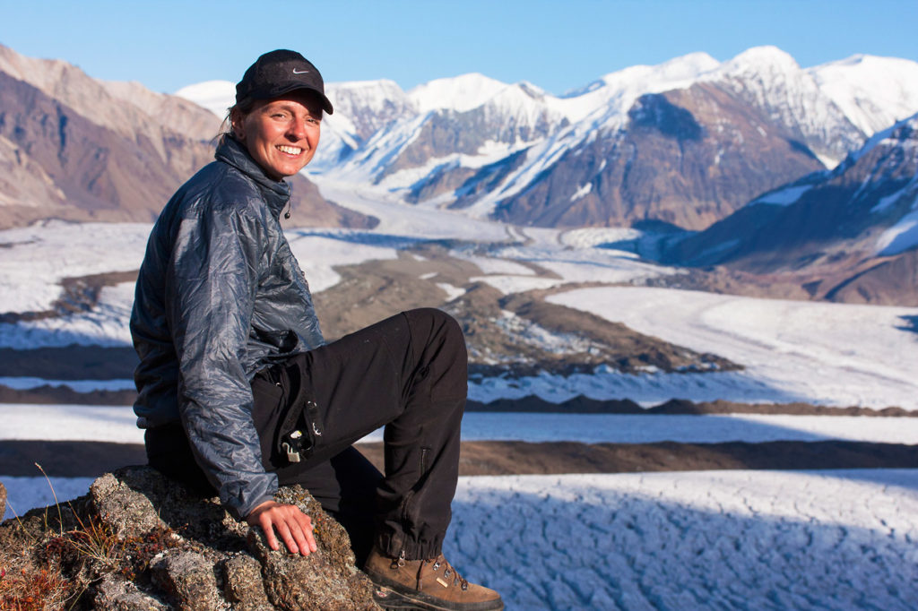 Camping trip Skolai Pass Alaska overlook Russell Glacier.