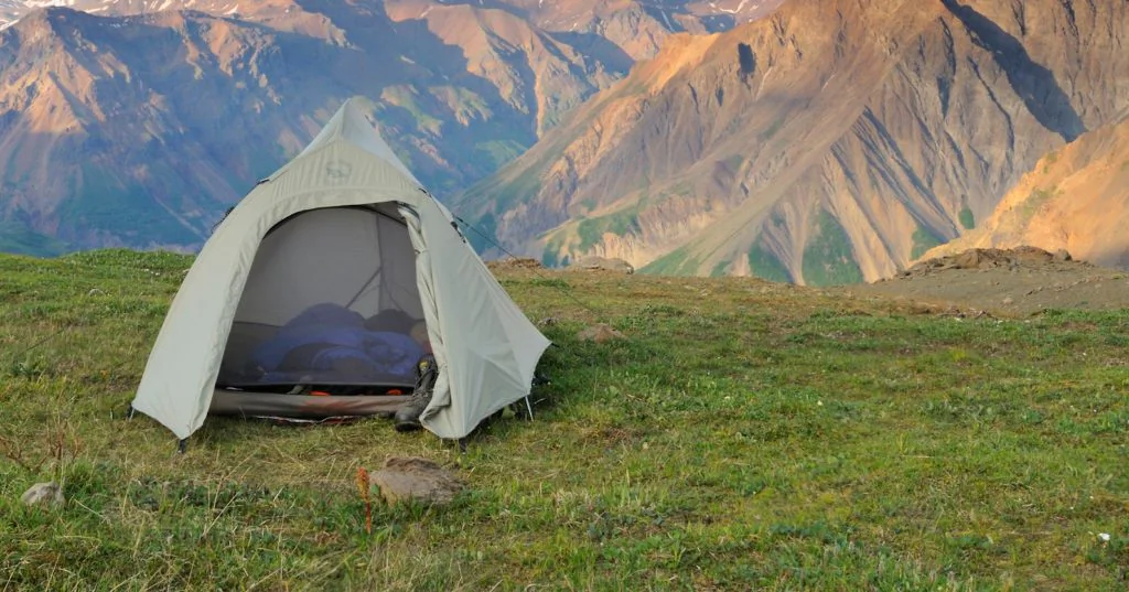 Alaska camping trips basecamping and hiking trips Wrangell-St. Elias National Park, Alaska.