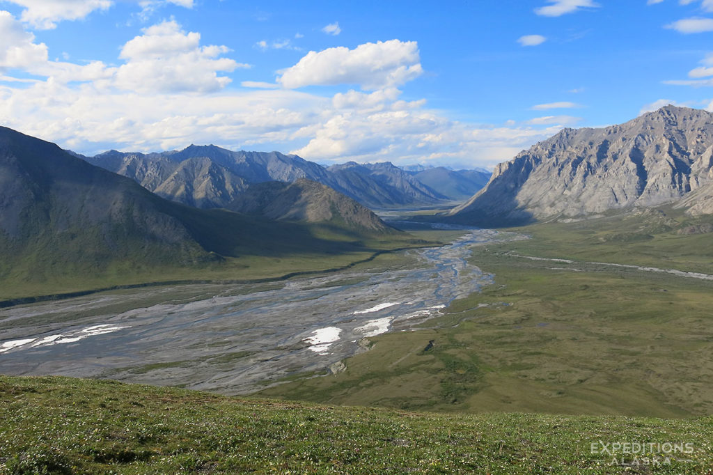 Rafting trip in Alaska Brooks Mountains.