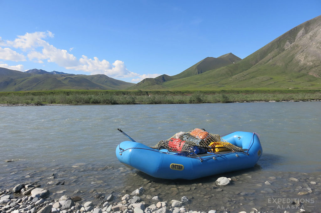 Alaska rafting trip ANWR Alaska.