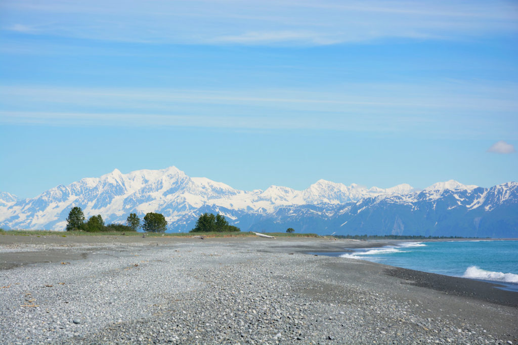 Mt. Cook and the St. Elias Mountain Range on the Lost Coast backpacking trip, Wrangell-St. Elias National Park, Alaska.