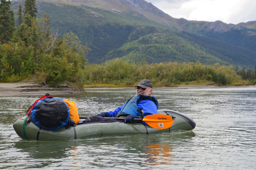 Packrafting Alatna river, Arrigetch peaks backpacking trip, Gates of the Arctic National Park, Alaska.