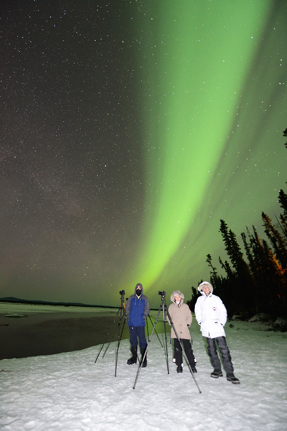 Aurora borealis photo tour over Alaska.