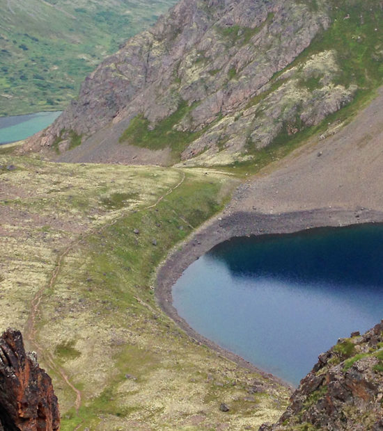 Anchorage area hiking trip, Chugach Mountains, Alaska.