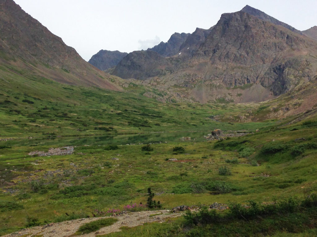 Anchorage hiking trip the Chugach mountains.