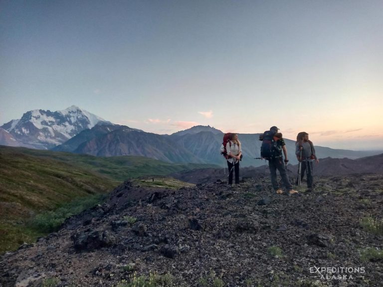 Backpacking adventure Sanford Plateau Wrangell-St. Elias National Park