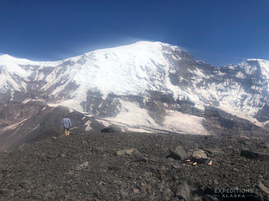 backpacking trip Sanford Plateau, Mt. Drum, Wrangell-St. Elias National Park, Alaska.