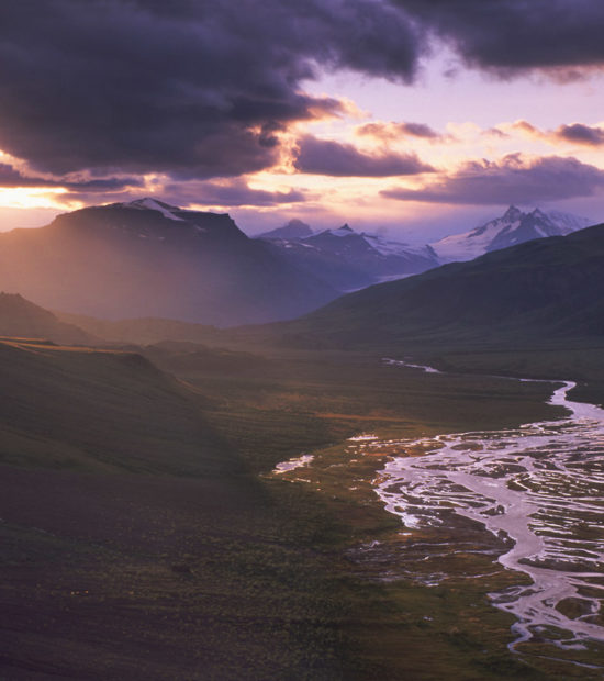 Photo tours Alaska landscapes Skolai pass at sunset, Wrangell-St. Elias National Park landscapes photo tours Alaska.