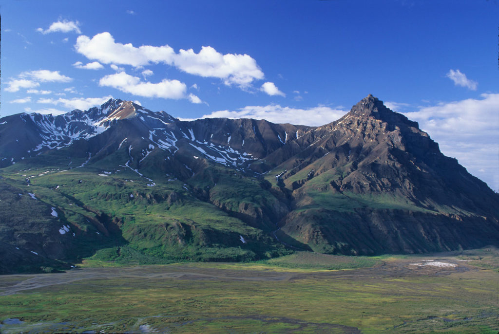 Alaska landscapes photo tour Capital Mountain at Skolai pass Alaska Landscapes photo tour Wrangell-St. Elias national Park Alaska.