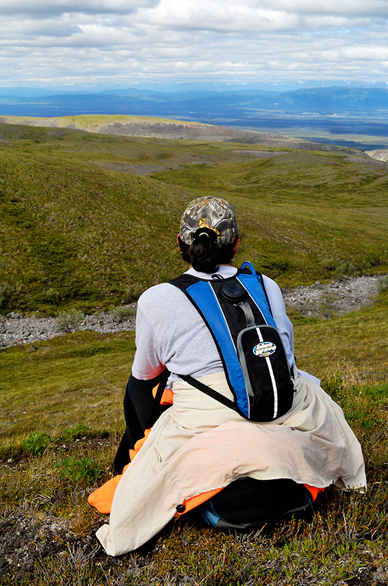 Alaska hiking trips hiking in Wrangell-St. Elias National Park.