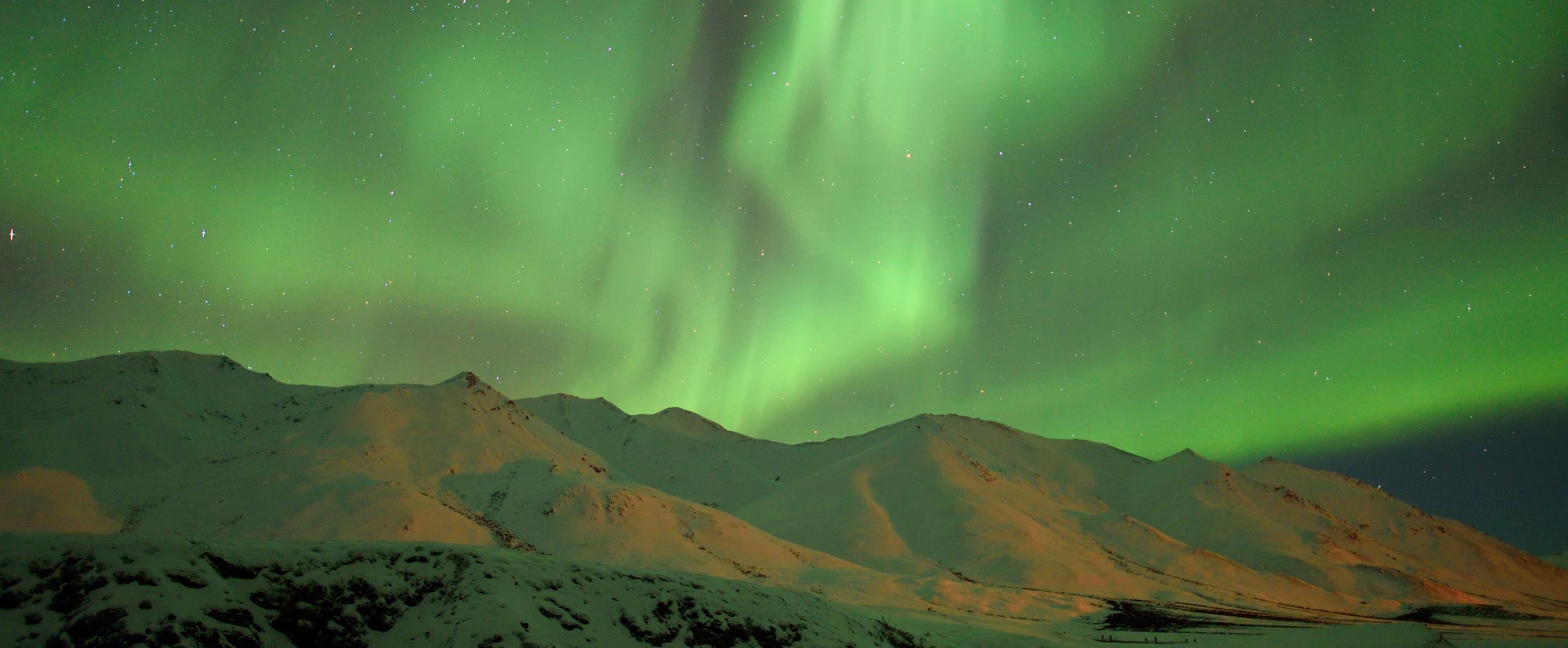 Northern lights photo Brooks Range Alaska.