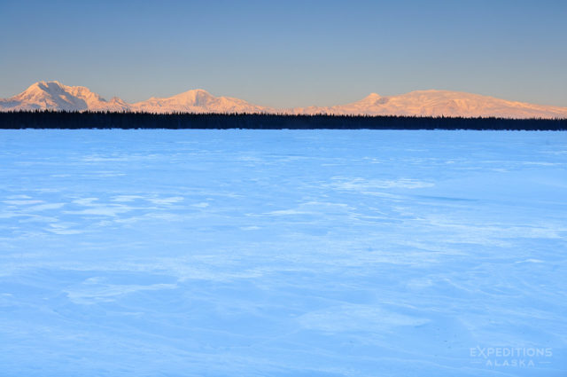 Wrangell Mountains in Wrangell-St. Elias National Park, Alaska.