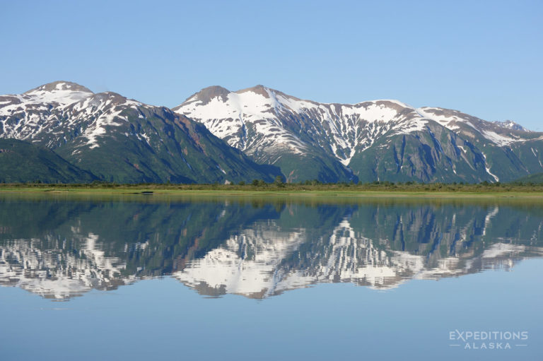 Katmai National Park photo Mountains and reflections, Alaska.