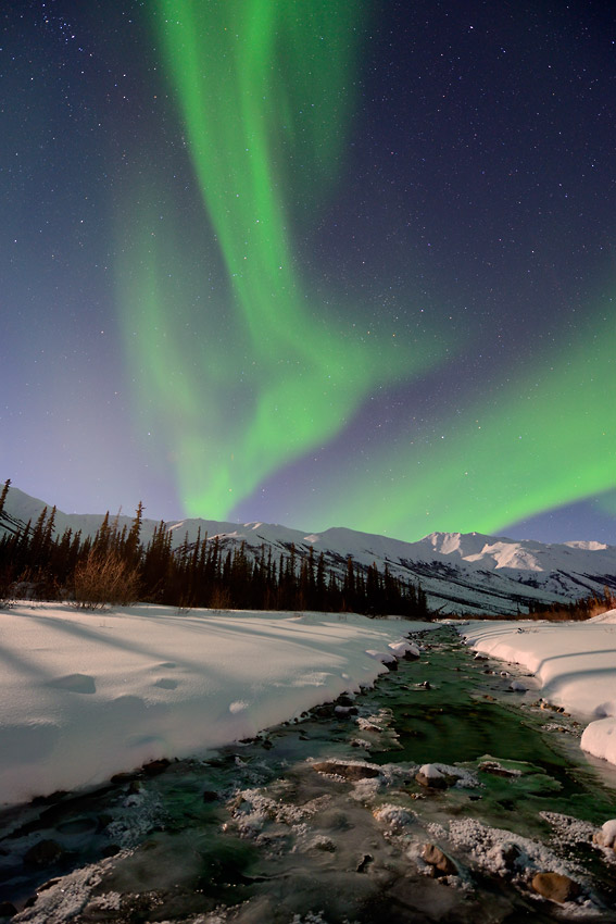 Northern lights over Gates of the Arctic National Park.